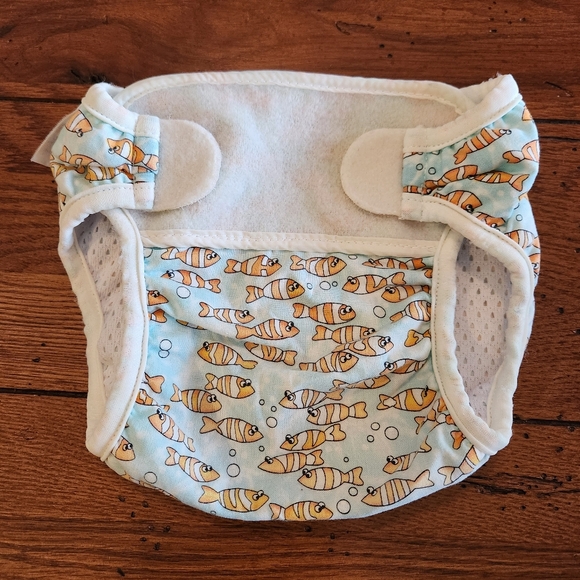 Infant swim diaper bundle Size 6-12 months. Colors white blue orange - Picture 7 of 11